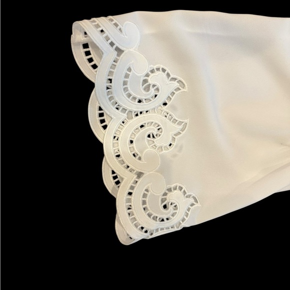 Ramy Brook Drew Cold Shoulder White L/S Blouse NWT Size Large - Picture 4 of 9